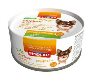 Smølke hondenvoer Soft Paté Chicken 125 gr Premium