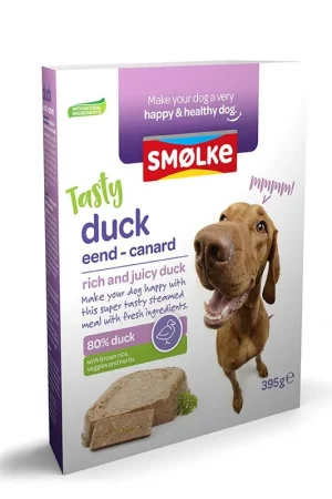 Merkproduct Smølke hondenvoer Vers Gestoomd Eend 395 gr