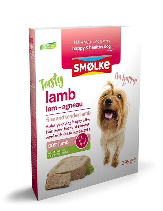 Smølke hondenvoer Vers Gestoomd Lam 395 gr Betaalbaar
