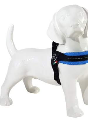 Dagaanbieding Tre Ponti Hondentuig mesh Fibbia Reflective verstelbaar sky blauw
