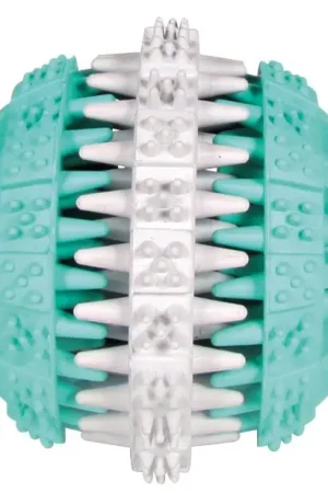Veilige Betaling TRIXIE Denta Fun Ball 6 cm aqua/wit