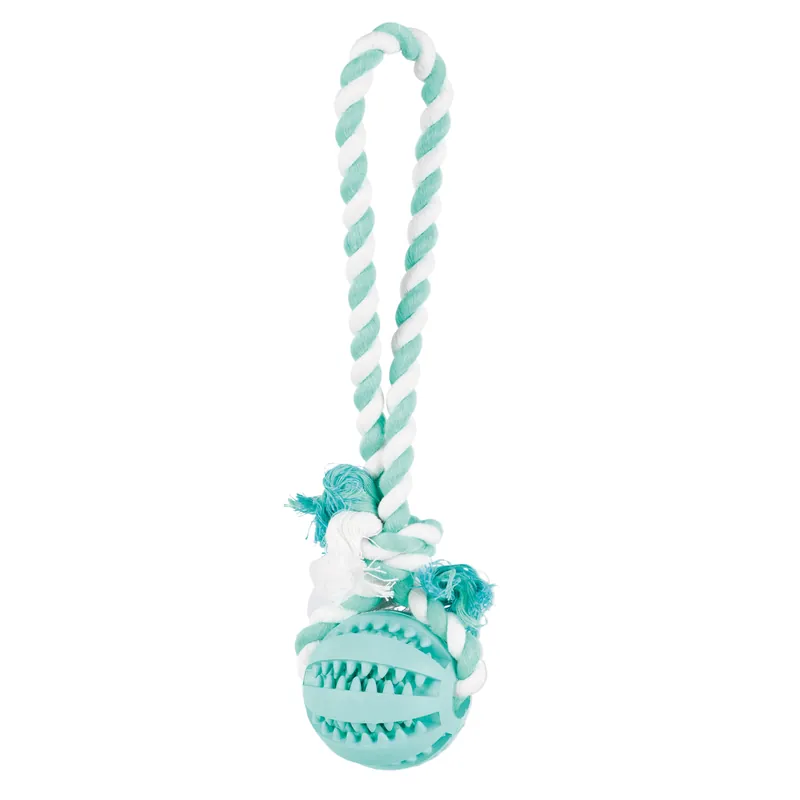 TRIXIE Denta Fun Flostouw met bal Op = Op