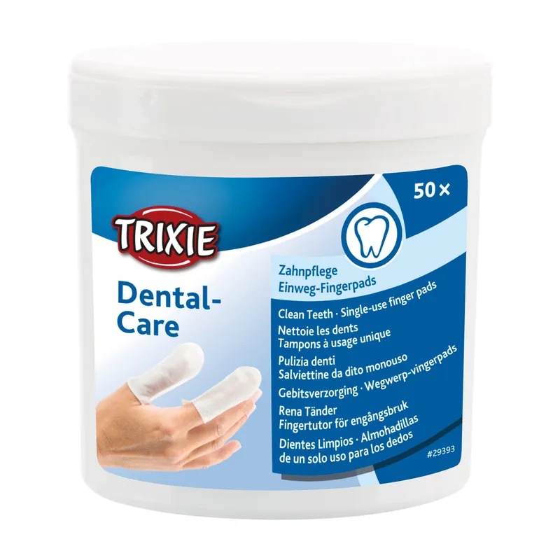 TRIXIE Dental Care Tandverzorging Vingerpads 50 st Laatste Kans