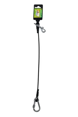 Vastleglijn Gecoat Staaldraad Zwart 55 cm Premium