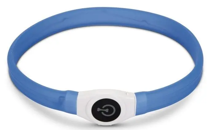Premium Veiligheidshalsband Glowy blauw