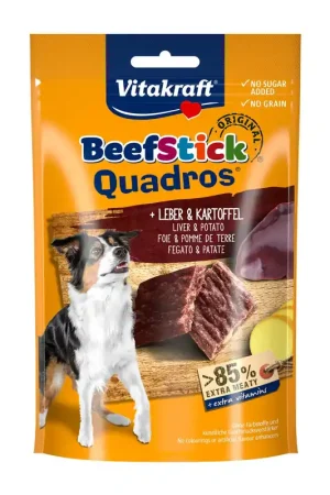 Snelle Levering Vitakraft Beef Stick Quadros lever 70 gr