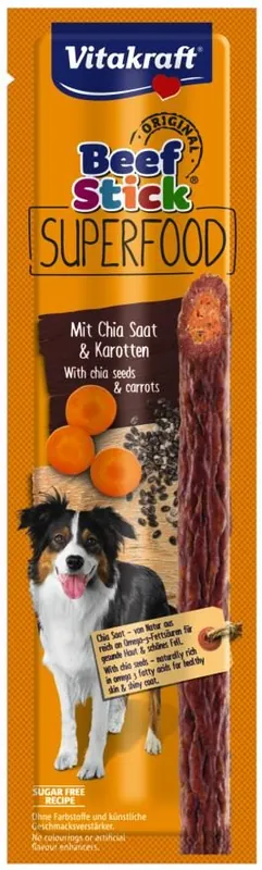 Alleen Vandaag Vitakraft Beef Stick Superfood Wortel/Chiazaad 25 gr