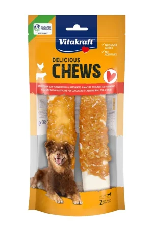 Bestel Nu Vitakraft DeliCHEWS Kauwrollen met Kip XL 2 st