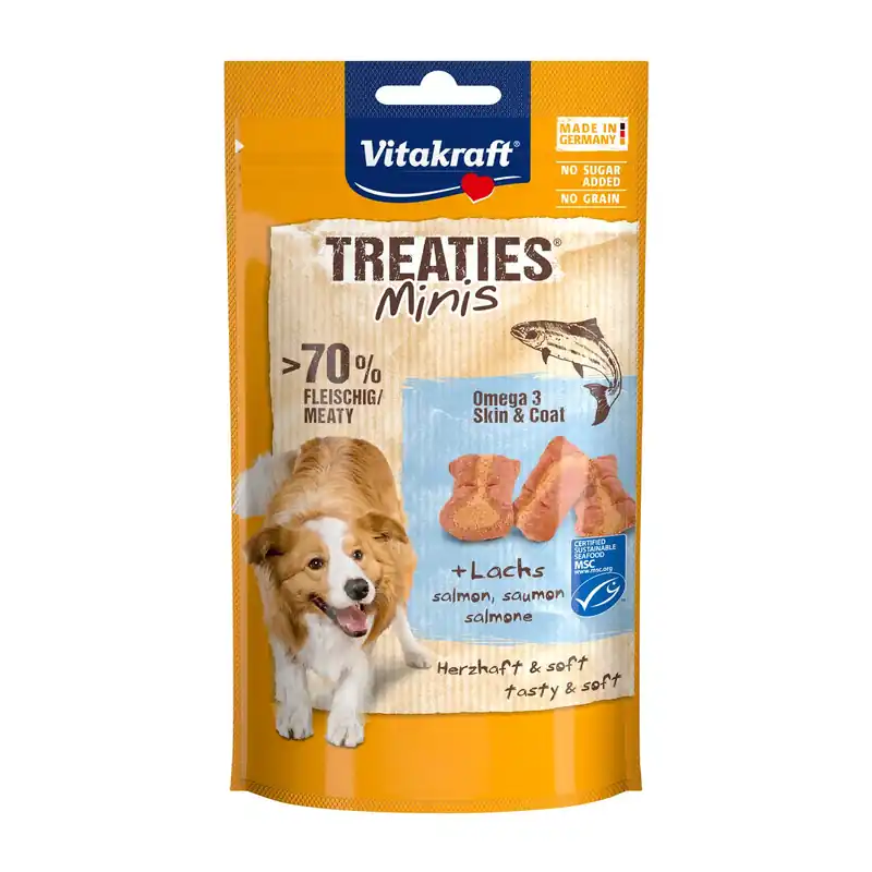Beperkt Aanbod Vitakraft Treaties Minis zalm & omega 3 48 gr