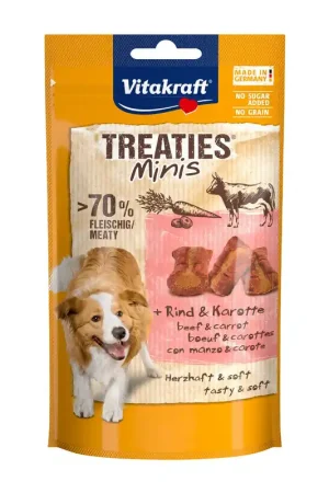 Seizoensaanbieding Vitakraft Treatis Mini‘s Rund & Wortel 48 gr