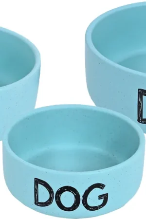 Voerbak Steen Mat Mint Blauw Flitsaanbieding