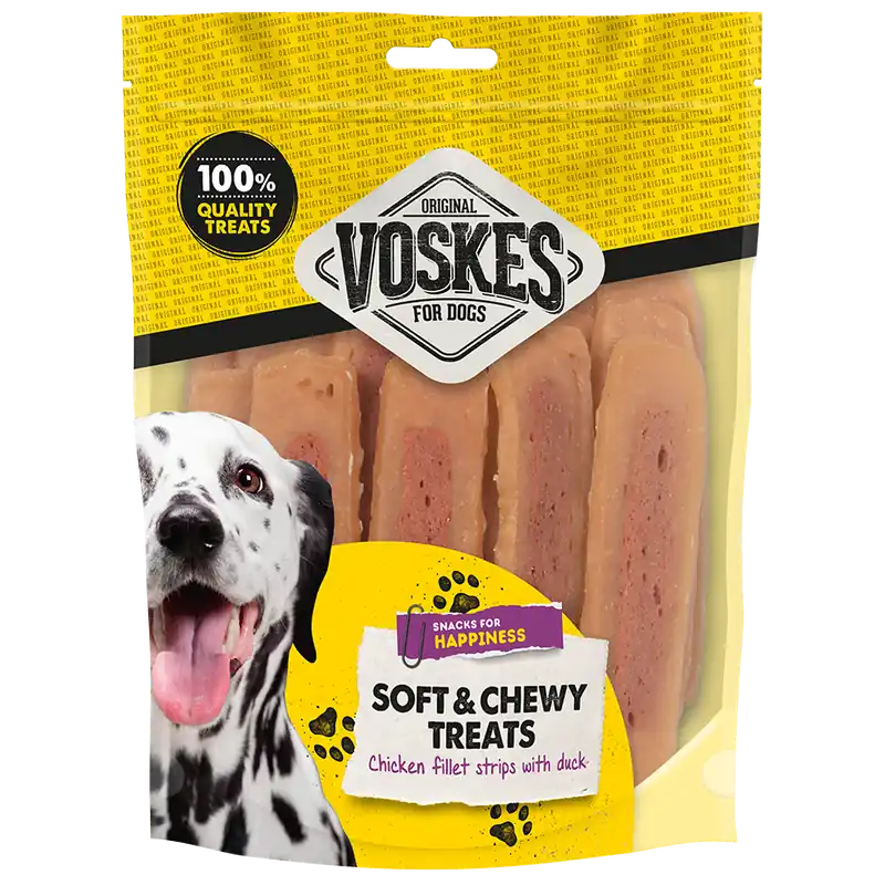 Koop Vandaag Voskes Kipfilet Strips met Eend 400 gr