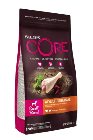Laatste Versie Wellness CORE hondenvoer Small Original 1,5 kg