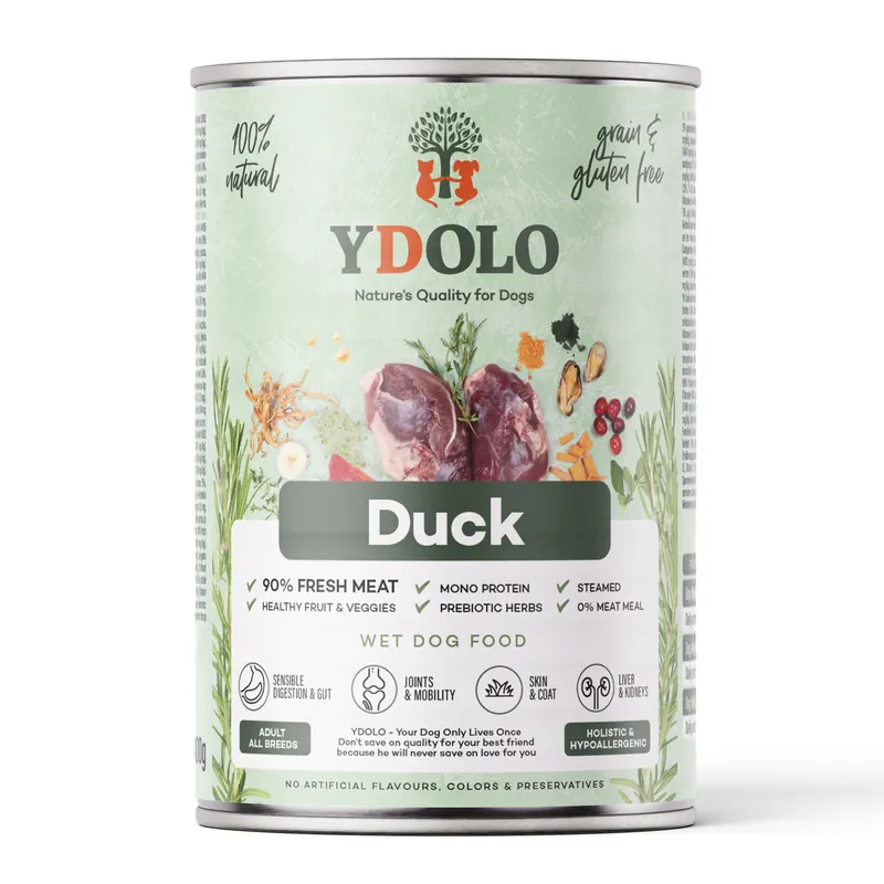 Koop Vandaag YDOLO Hondenvoer Healthy & Pure Duck 400 gr