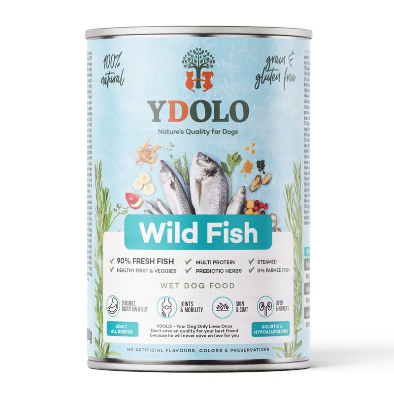 Aanbieding YDOLO Hondenvoer Healthy & Pure Wild Fish 400 gr