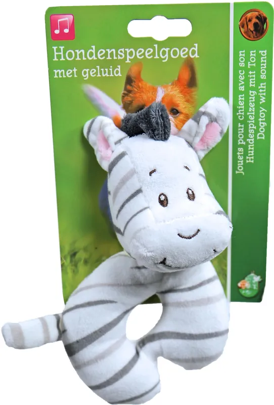 Zebra met piep 13 cm Gereduceerde Prijs