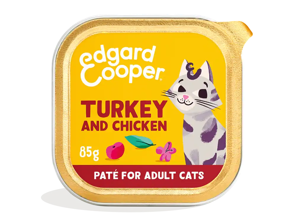 Edgard & Cooper kattenvoer Adult Kalkoen & Kip Paté 85 gr Premium