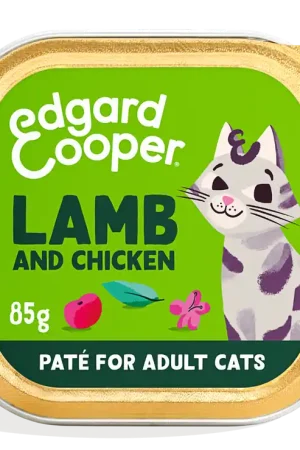 Edgard & Cooper kattenvoer Adult Lam & Kip Paté 85 gr Flitsaanbieding