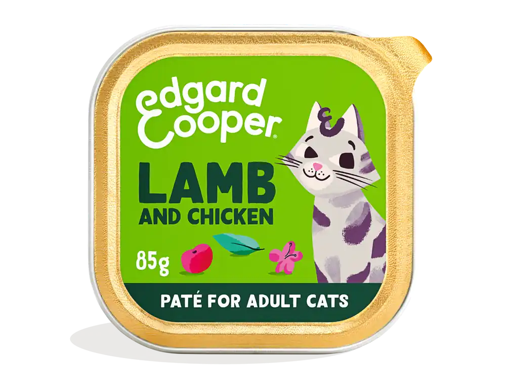 Edgard & Cooper kattenvoer Adult Lam & Kip Paté 85 gr Flitsaanbieding