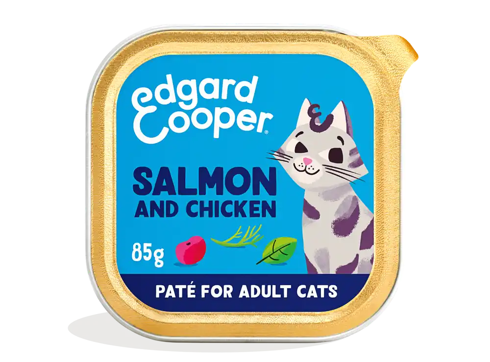 Edgard & Cooper kattenvoer Adult MSC Zalm & Kip Paté 85 gr Betaalbaar