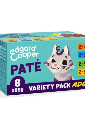 Direct Verzonden Edgard & Cooper kattenvoer Adult Multipack Paté 8 x 85 gr