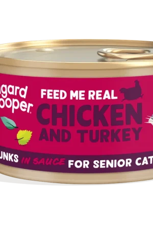 Edgard & Cooper kattenvoer Senior Kip & Kalkoen Chunks 85 gr Gratis Retour
