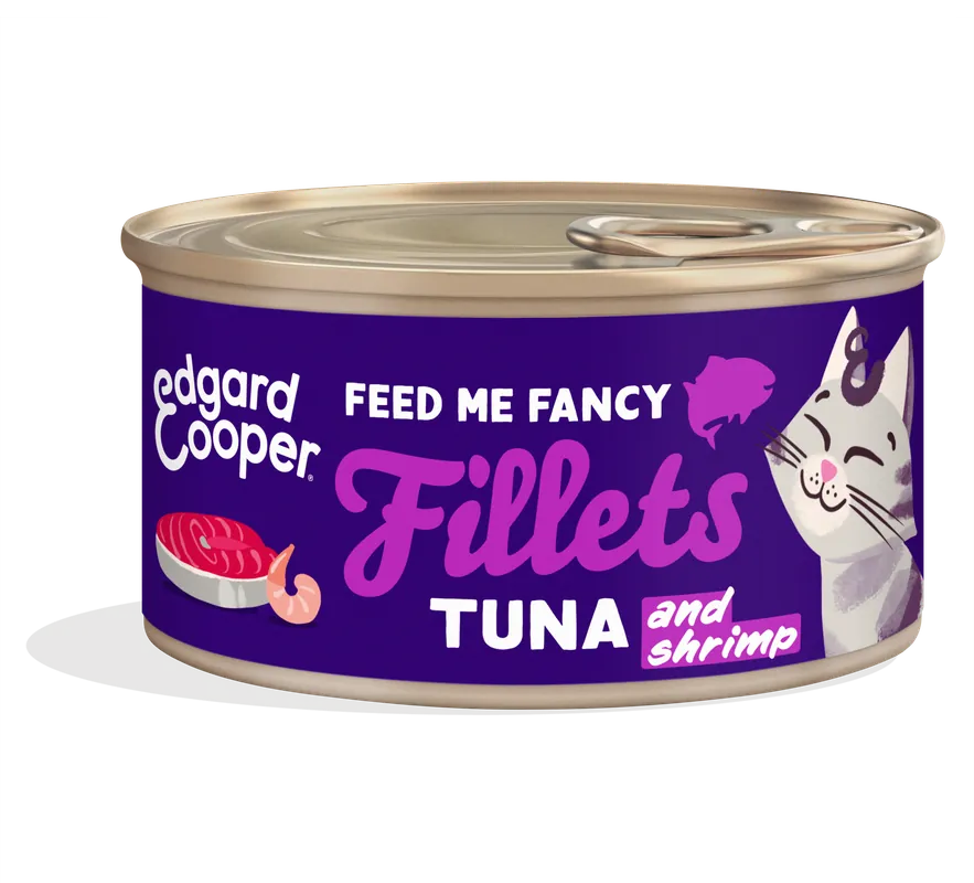 Hoge Kwaliteit Edgard & Cooper kattenvoer Tonijn en Garnaal Filets 70 gr