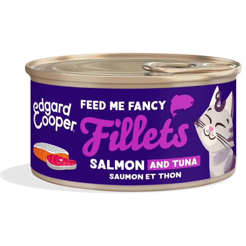 Edgard & Cooper Kattenvoer Tonijn en Zalm Filets 70 gr Lage Prijs