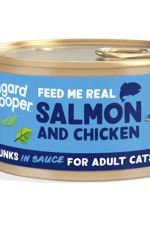 Gratis Retour Edgard & Cooper kattenvoer Zalm & Kip Chunks 85 gr
