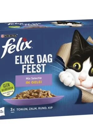Koop Online Felix Elke Dag Feest Mix Selectie in gelei 12 x 85 gr
