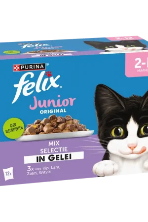 Felix Original Mix Selectie in Gelei Junior 12 x 85 gr Hete Deal
