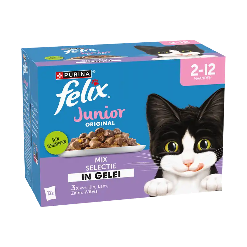 Felix Original Mix Selectie in Gelei Junior 12 x 85 gr Hete Deal