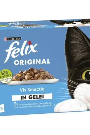Betaalbaar Felix Original Vis Selectie in gelei 12 x 85 gr