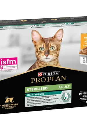 Pro Plan kattenvoer Sterilised Nutrisavour Kip 10 x 85 gr Koop Online
