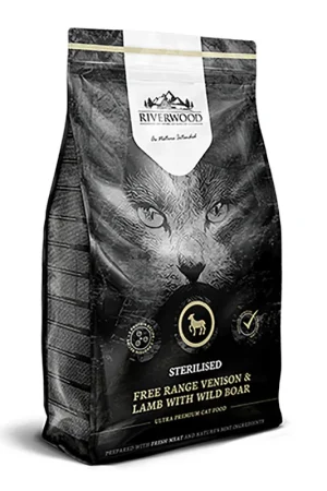 Flitsaanbieding Riverwood kattenvoer Sterilised Venison & Lamb 2 kg