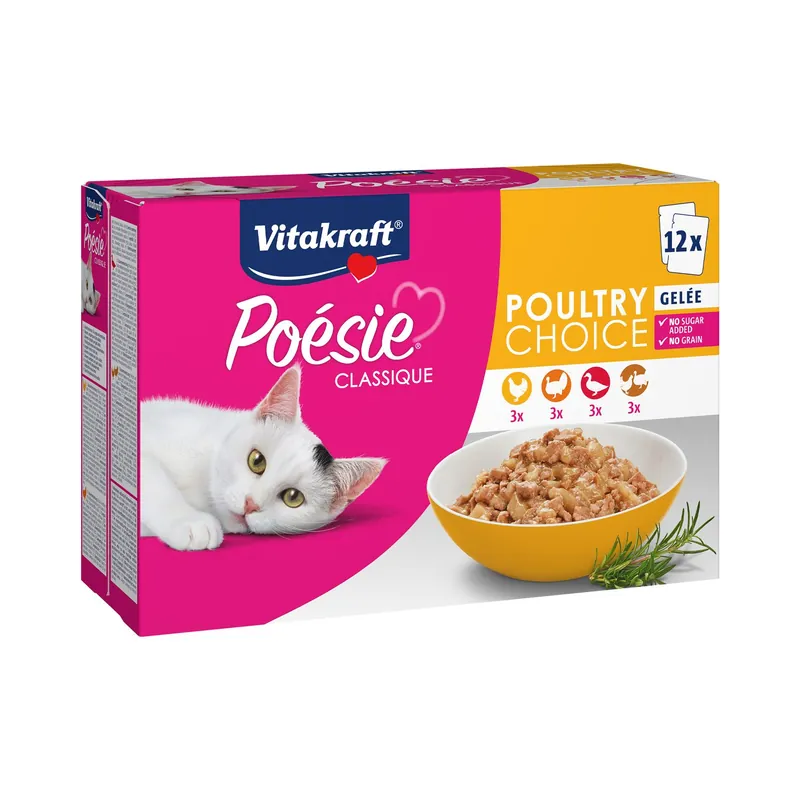 Vitakraft kattenvoer Poésie Classique Gelei 12 x 85 gr Hete Deal