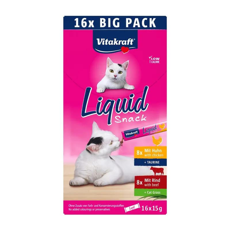 Vitakraft Liquid Snack 16 x 15 gr Voordeelprijs