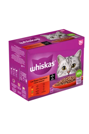 Gecertificeerd Whiskas Kattenvoer Senior Classic Selectie in Saus 12 x 85 gr