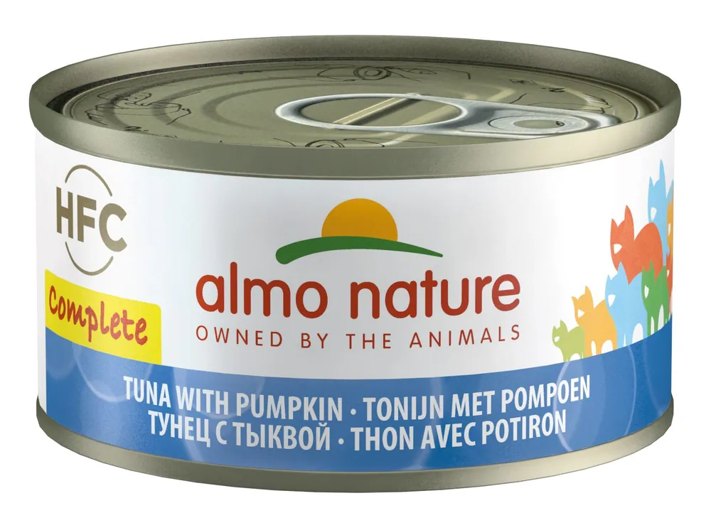 Weekendaanbieding Almo Nature HFC Complete tonijn en pompoen 70 gr