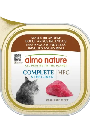 Hoge Kwaliteit Almo Nature HFC Sterilised Iers Angus Rundvlees 17 x 85 gr