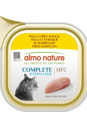 Beperkte Voorraad Almo Nature HFC Sterilised Scharrelkip 17 x 85 gr