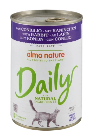 Almo Nature Kattenvoer Daily Konijn 400 gr Beperkte Voorraad