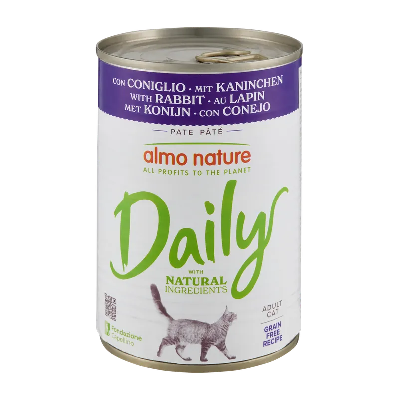 Almo Nature Kattenvoer Daily Konijn 400 gr Beperkte Voorraad