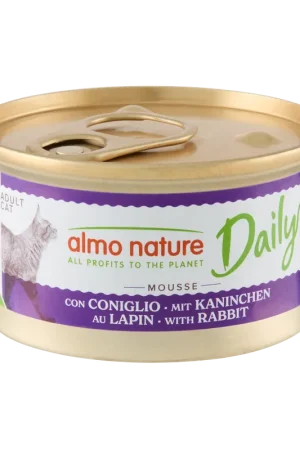 Almo Nature Kattenvoer Daily Mousse Konijn 85 gr Direct Beschikbaar
