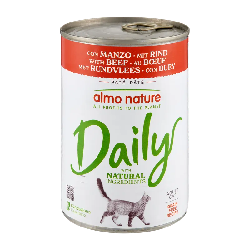 Weekendaanbieding Almo Nature Kattenvoer Daily Rund 400 gr