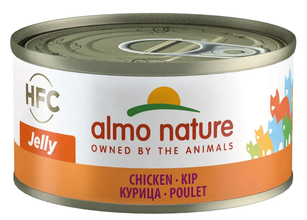 Voordeelprijs Almo Nature kattenvoer HFC Jelly kip 70 gr