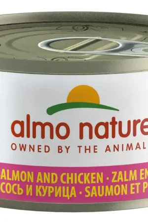 Almo Nature kattenvoer HFC Jelly zalm en kip 70 gr Favoriet