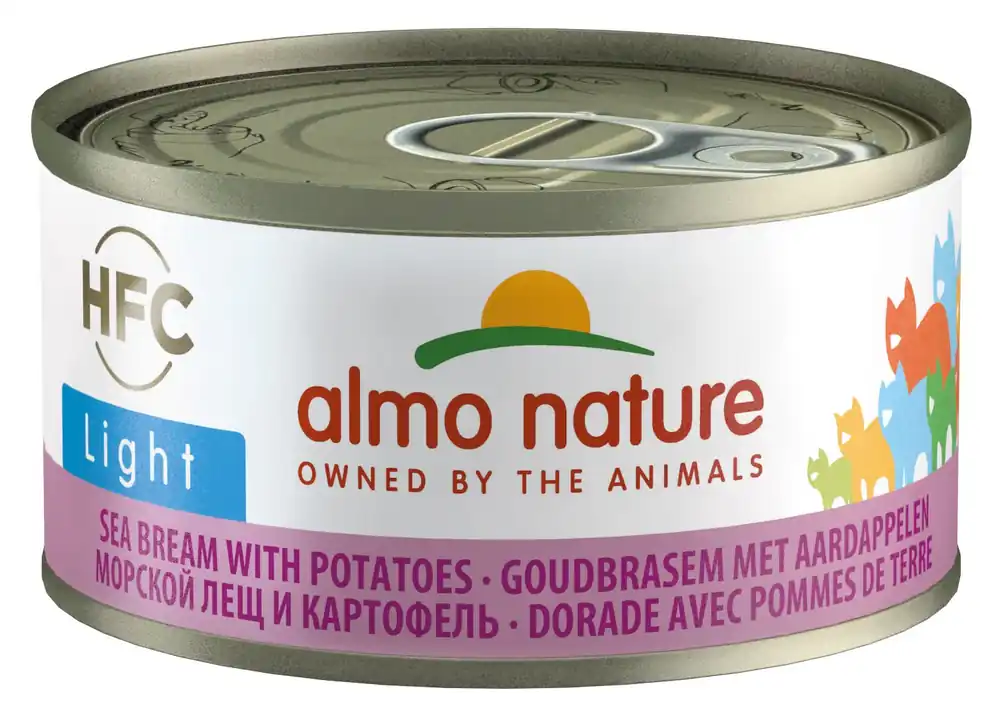 Almo Nature kattenvoer HFC Light brasem en aardappel 70 gr Fabrieksprijs