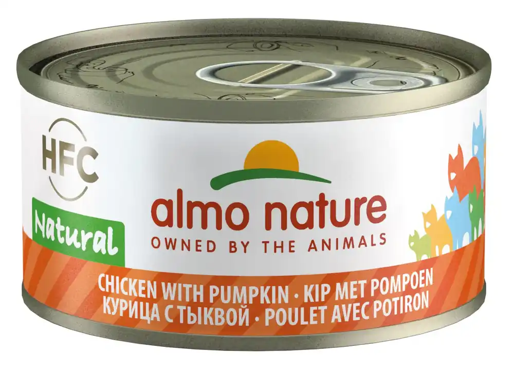 Almo Nature kattenvoer HFC Natural kip en pompoen 70 gr Veilige Betaling