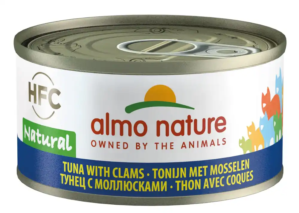 Uitverkoop Almo Nature kattenvoer HFC Natural tonijn en mosselen 70 gr